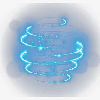 旋转蓝色炫光免抠