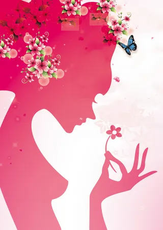 妇女节人物背景素材高清