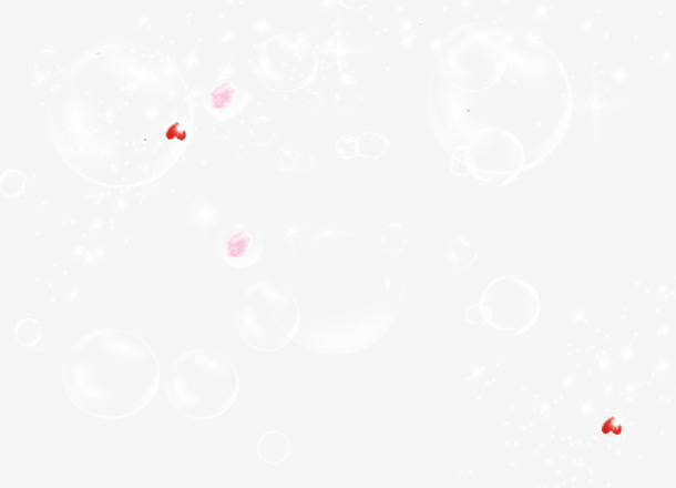 泡泡花瓣漂浮免抠