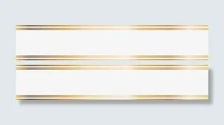 金色线条框架免抠