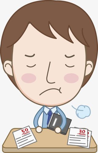 手拿试卷傲慢的男孩免抠