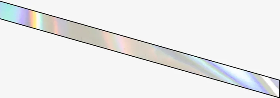 镭射，矩形，长条，五彩免抠