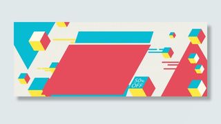 孟菲斯撞色banner背景高清