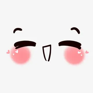 脸红表情设计免抠