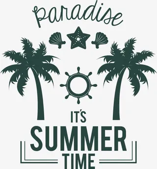 绿色简约树木免抠