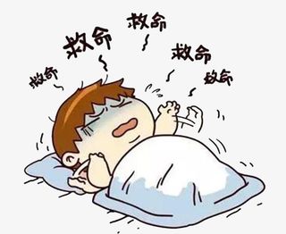 寒冷冬天不想起床的男孩装饰PNG免抠