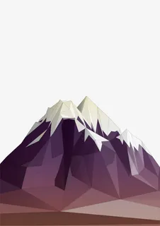 多边形山脉免抠