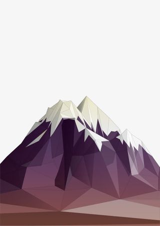 多边形山脉免抠