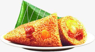 端午节一盘粽子红枣粽子免抠