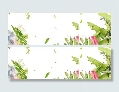 春季夏季浪漫背景树叶背景花朵清爽夏天高清