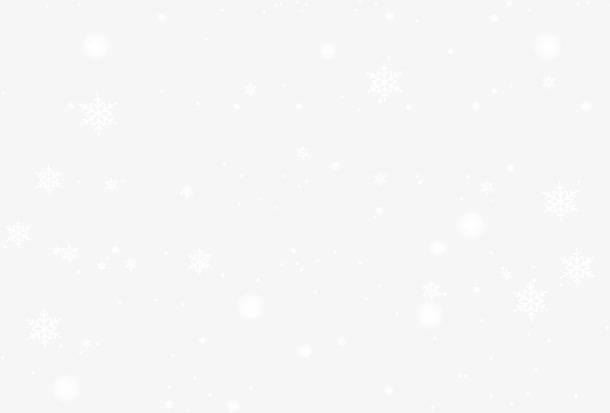 白色漂浮雪花免抠