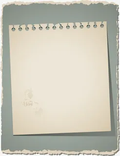 绿色破旧纸张免抠