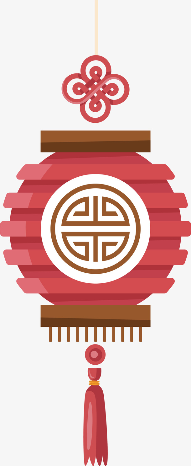 春节红色灯笼挂饰免抠