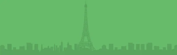 绿色城市剪影banner