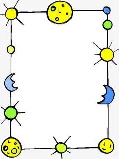 手绘展示框免抠