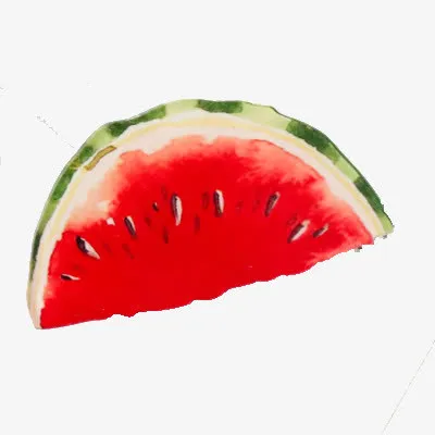 彩绘西瓜图案免抠