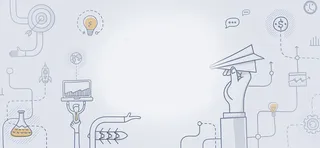 手绘科技感背景banner装饰高清