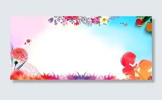 母亲节创意温馨海报背景图高清
