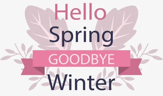 迎接春天告别冬天免抠