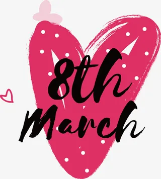 粉色爱心节日标签免抠