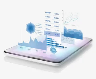 商务股票信息免抠