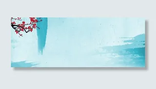 蓝色中国风背景