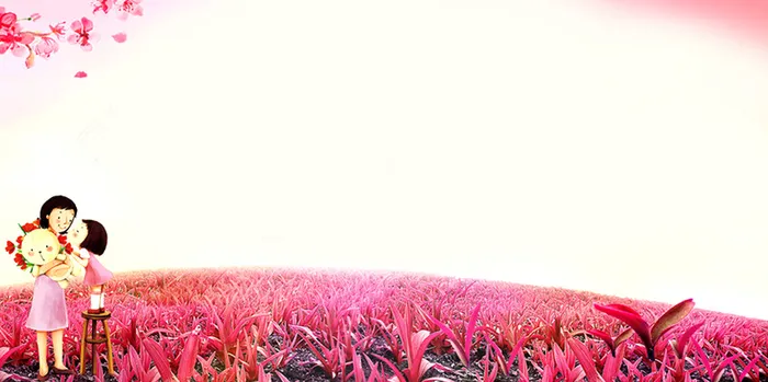 母亲节创意温馨海报背景图高清