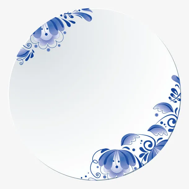 青花瓷盘子免抠