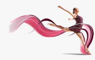 跳体操健美操的女人免抠