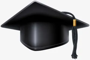 学士帽毕业的学生免抠