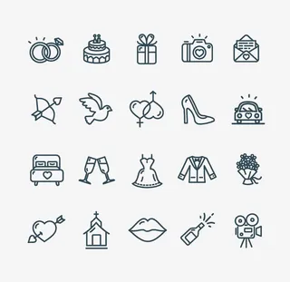 情人节爱情按钮图标免抠