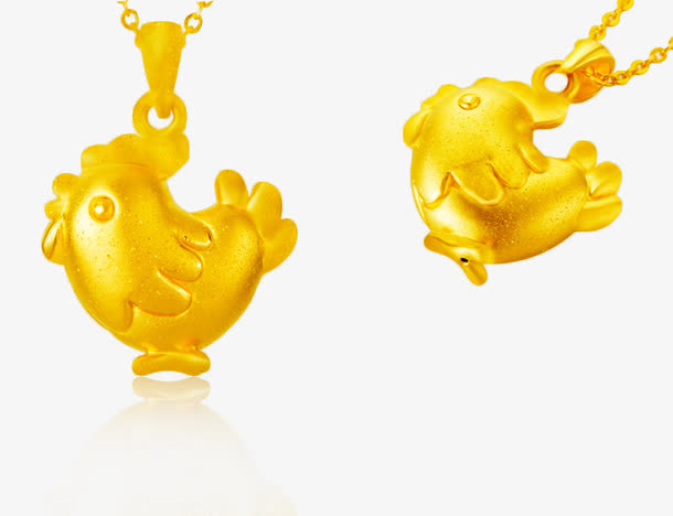 鸡形饰品免抠