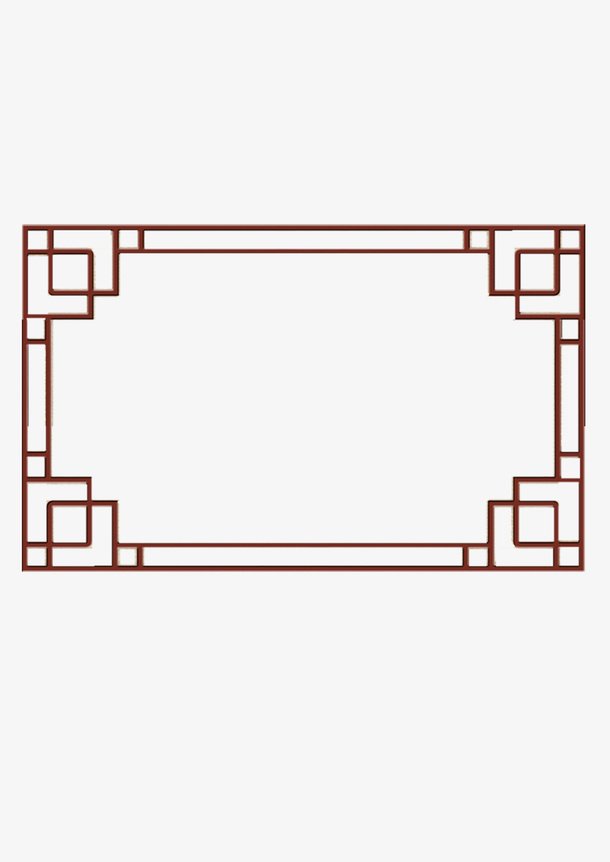 边框中式边框复古元素花纹边框免抠装饰边框元素