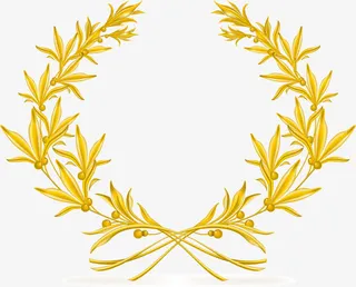 金色橄榄枝免抠