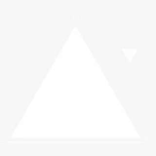 白色简约商务小三角透明png免抠