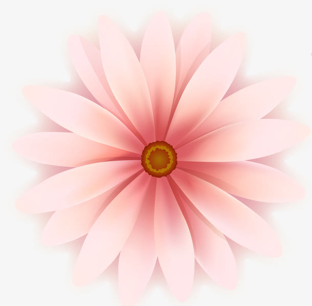 粉色唯美手绘花朵母亲节免抠
