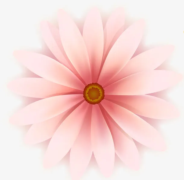 粉色唯美手绘花朵母亲节免抠