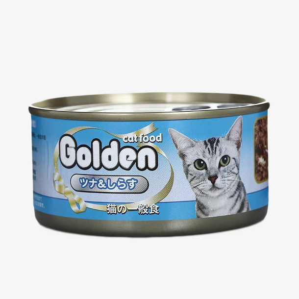 白猫猫咪食用猫罐头免抠