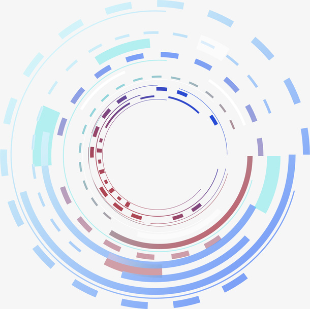 卡通科技光效装饰线条免抠