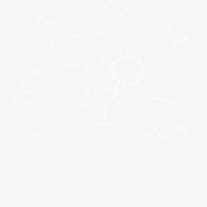 手绘灯泡创意流程免抠