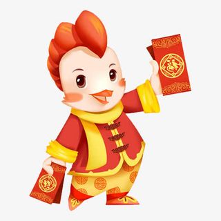 卡通金鸡素材免抠
