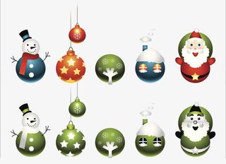 圣诞节卡通元素免抠