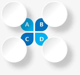蓝色文本背景免抠