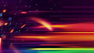 绿红色光效星光壁纸免抠