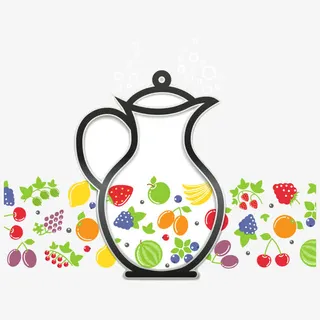 瓶子 水果免抠