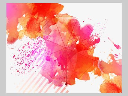 梦幻水彩墨迹免抠