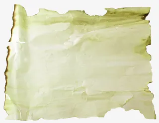 黄色做旧烧痕纸张免抠