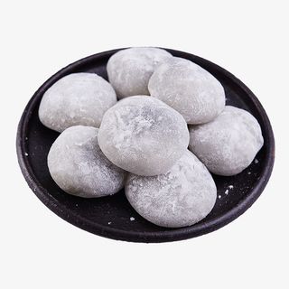 黑芝麻夹心麻薯特写免抠