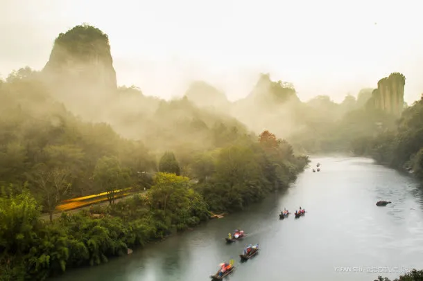 武夷山美丽风景高清免抠背景卡通/手绘元素