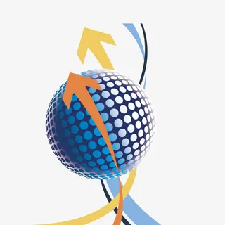 球体和箭头免抠